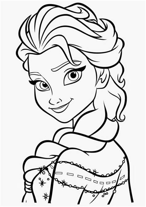 Desene De Colorat Cu Printesa Elsa Planse De Colorat Frozen Regatul