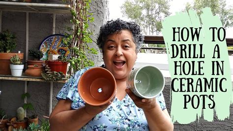 How To Drill Hole In Ceramic And Terra Cotta Pots Youtube Ceramic