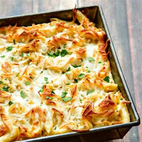 Chicken Alfredo Pasta Bake Recipe Main Dishes With Butter