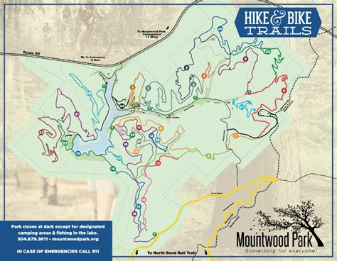 Hike And Bike Map Mountwood Park