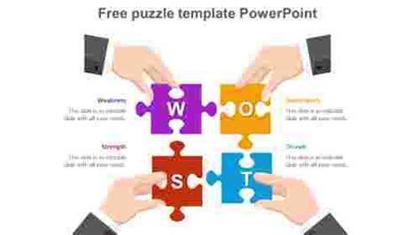 Free Smart Art Puzzle Pieces Powerpoint Template Slideegg