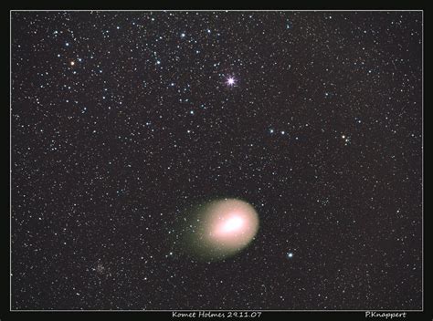 Komet Holmes im Sternbild Perseus Foto & Bild | astrofotografie, himmel