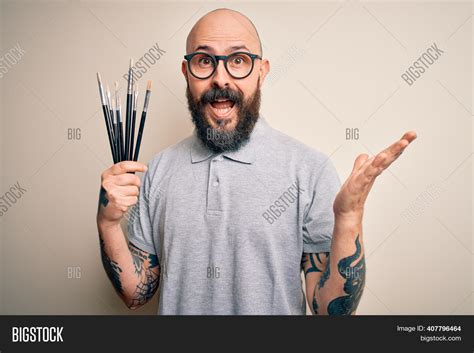 Handsome Bald Artist Image And Photo Free Trial Bigstock