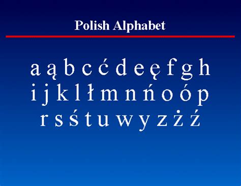 23 Polish Alphabet