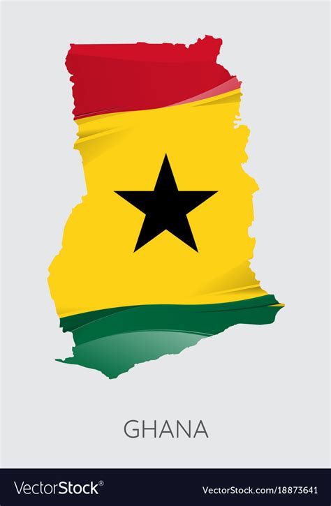 Map Of Ghana Royalty Free Vector Image Vectorstock