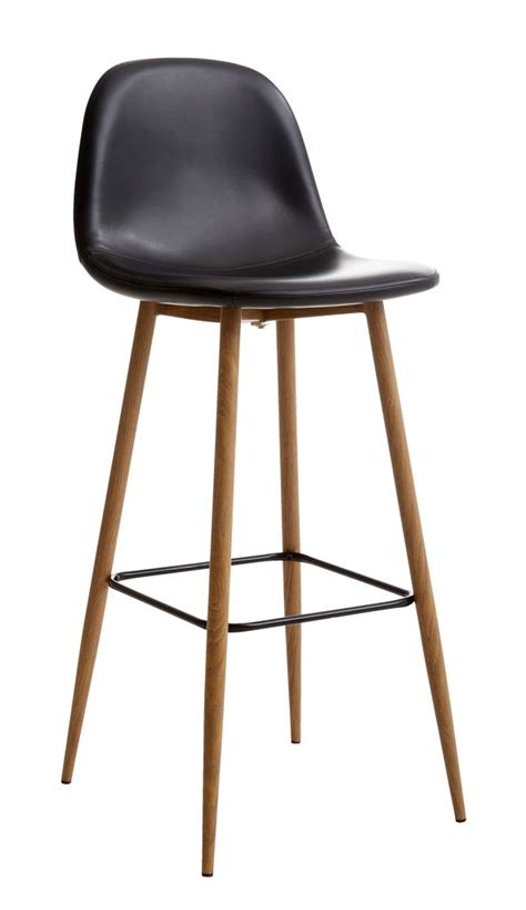 Dining chair bakkely 53x48x99cm graphite. Bar stool JONSTRUP black/oak | JYSK