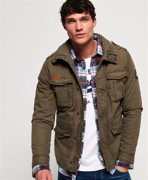 Superdry Classic Rookie Military Jacket In Green For Men Lyst