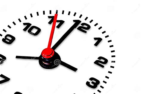 Isolated Clock Over White Background Deadline Stock Illustration