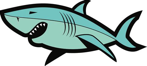 Mako Shark Clipart Svg Great White Sharks Drawings Transparent Png