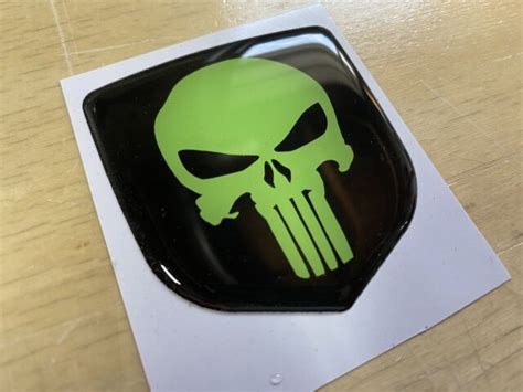 Custom Punisher Emblem Badge Fits Neon Srt 4 Ebay
