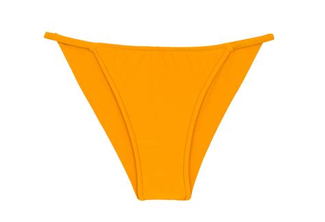 Orange Yellow Cheeky Brazilian Bikini Bottom With Slim Sides Bottom