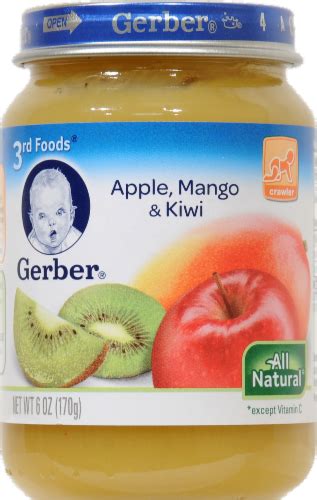 Gerber 3rd Foods Nature Select Apple Mango And Kiwi Jar 6 Oz Kroger
