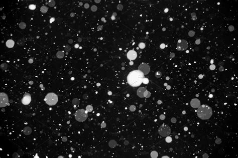 Falling Snow On Black Background Featuring Snow Background And Black