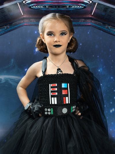 Girls Halloween Costumes Star Wars Darth Vader Dress Mia Belle Girls