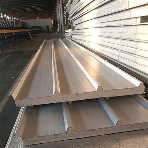 Walkable insulated ceiling panels simply slide into place and are easily secured to the building's steel superstructure. Low Cost 0.5mm Steel Surface Eps Sandwich Panel,Sandwich ...