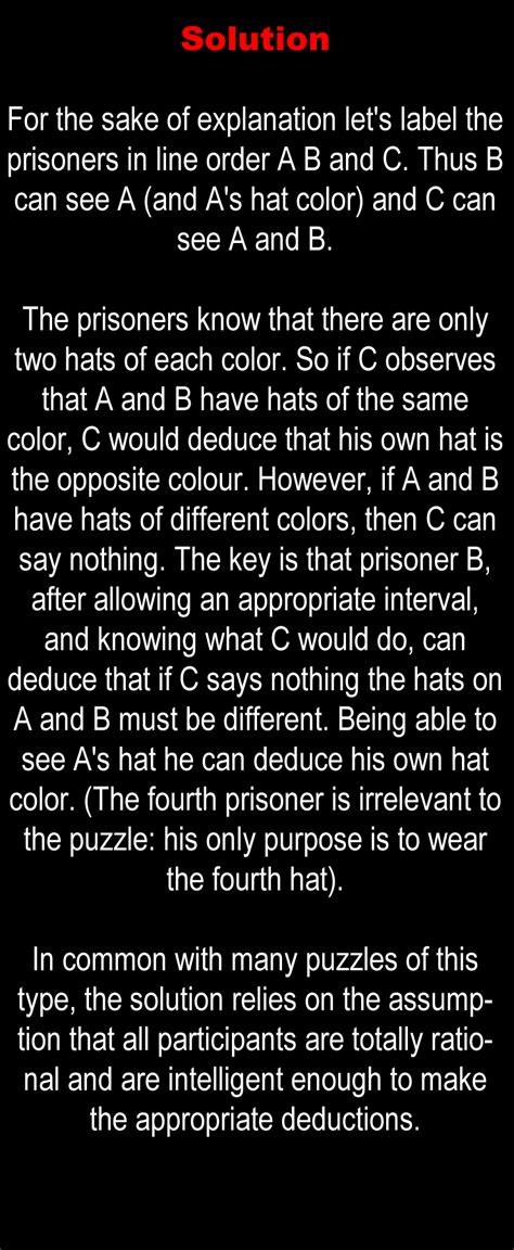 The Best Riddle Ive Ever Heard Can You Solve This Prisoner Hat Riddle