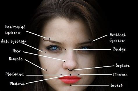 21 Beautiful Women With Face Piercings Instagram Face Piercings Facial Piercings Face