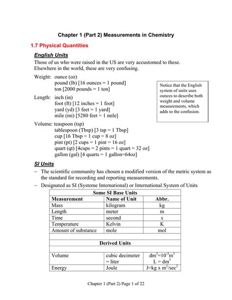 Chapter 1 Part 2 Measurements In Chemistry 17 Physical