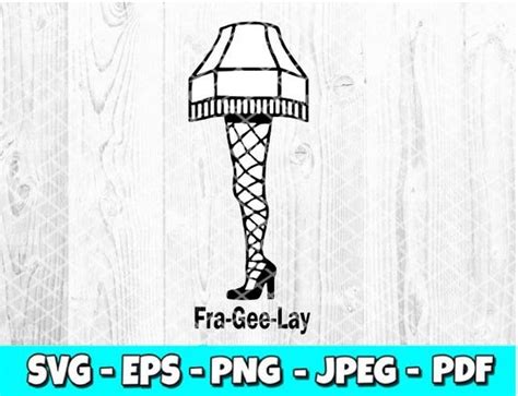 A Christmas Story Svg Leg Lamp Svg Svg File Digital Etsy A