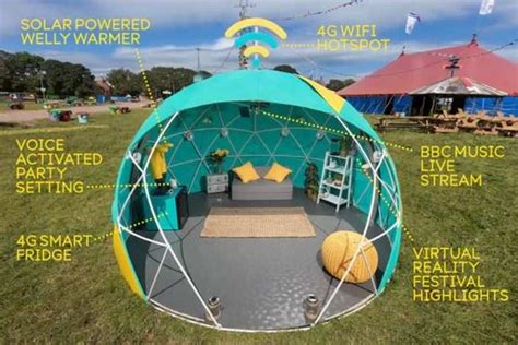 Ee Pitches 4g Smart Tent At Uks Glastonbury Music Festival