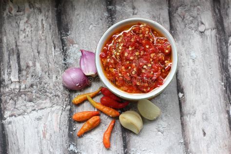 Sambal Bawang Garlic And Chilli Sauce Stock Photo Image Of Food