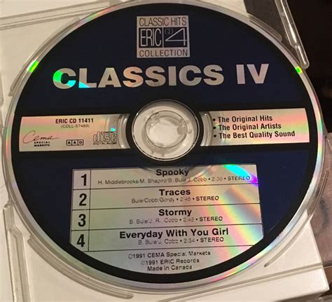 The Classics Iv Classic Hits Collection Ep 1991 Cd Discogs