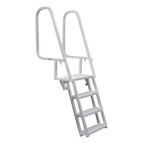 Extreme Max Deluxe Flip Up Dock Ladder With Welded Step Assembly 4