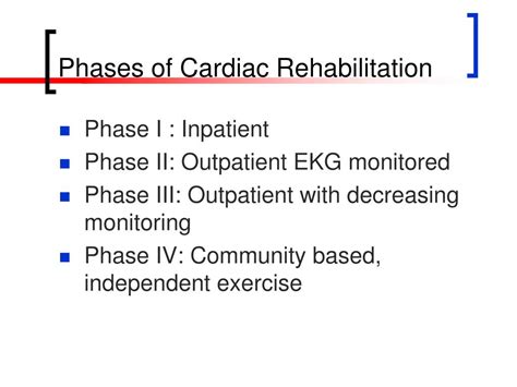Ppt Cardiac Rehabilitation Powerpoint Presentation Free Download