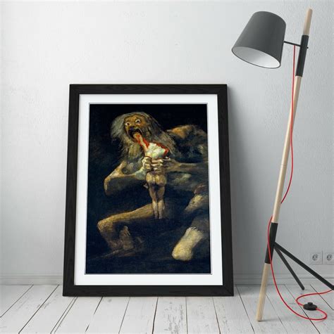 Francisco Goya Saturn Devouring His Son Art Framed Poster Picture Print Artwork Ebay