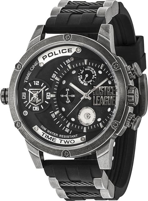 Police Mens Multi Dial Quartz Watch With Silicone Strap 14536jq02p