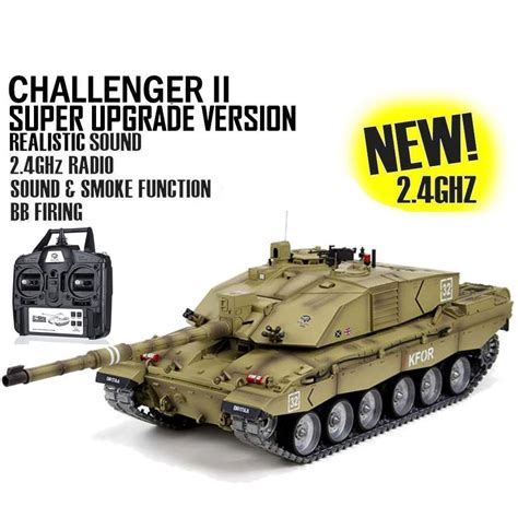 Heng Long 116th British Challenger 2 Super Pro Version Rc Tank Howes