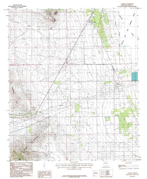 Cochise Topographic Map Az Usgs Topo Quad A