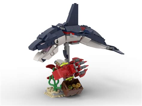 Custom Instructions 31088 Dolphin with Squid and fish Alternative Build - Lego Instructions ...