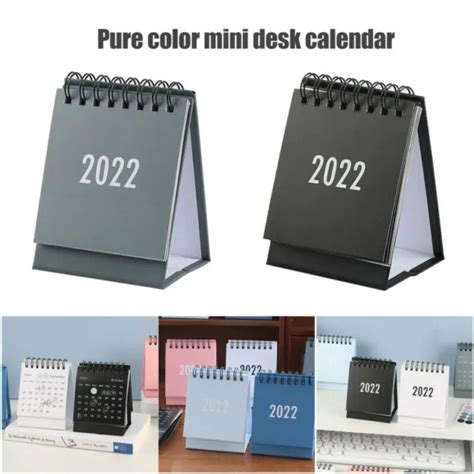 2022 Mini Standing Desk Coil Calendar Table Home Office Monthly
