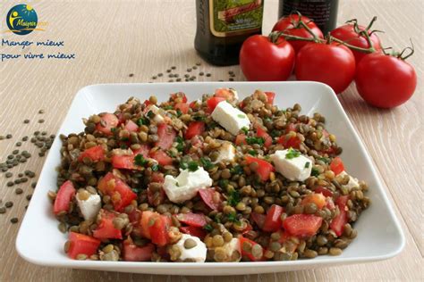 Recette Minceur Salade De Lentilles Vertes Tomates Et Feta