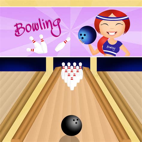 Bowling Stock De Ilustración Ilustración De Ocio Velocidad 42259583