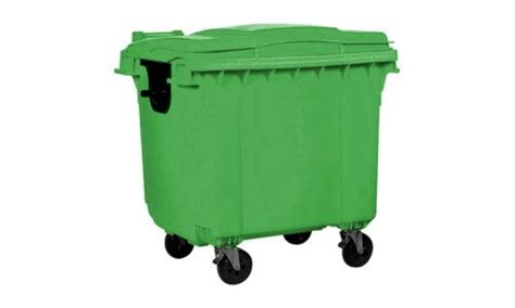 Palletco 4 Wheeled Waste Bin 1100 Liter Green