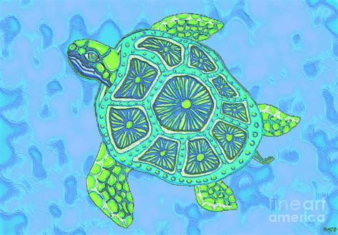 Sea Turtle Too Digital Art By Nick Gustafson