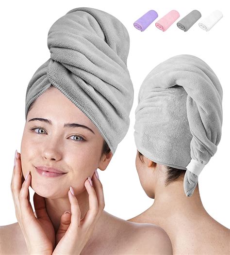 Luxe Beauty Microfiber Hair Towel Wrap Absorbent