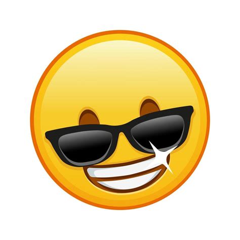 Smiling Face In Sunglasses Large Size Of Yellow Emoji Smile 15577202