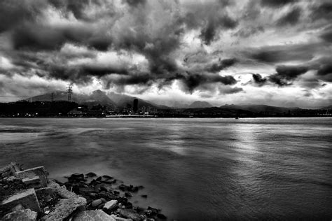 Free Images Beach Black And White Cloudscape Dark Dramatic Dusk