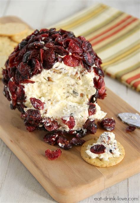 Cranberry Pecan And White Cheddar Cheese Ball Eat Drink Love