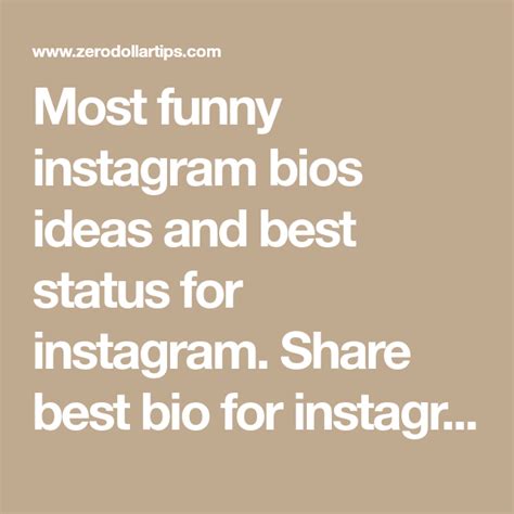 Most Funny Instagram Bios Ideas And Best Status For Instagram Share