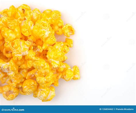 Yellow Cheddar Cheese Popcorn Stock Photo Image Of Treat Stack