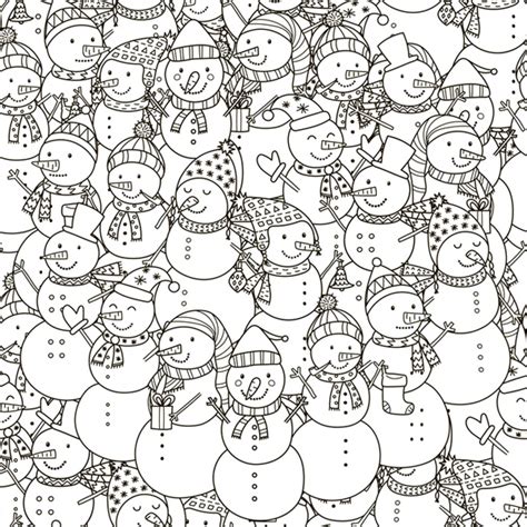 Coloriage Bonhomme De Neige Mandala  pidorasiebanie