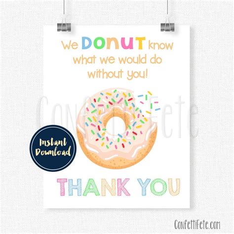 Donut Know What We Would Do Without You Printable Printable Word Searches
