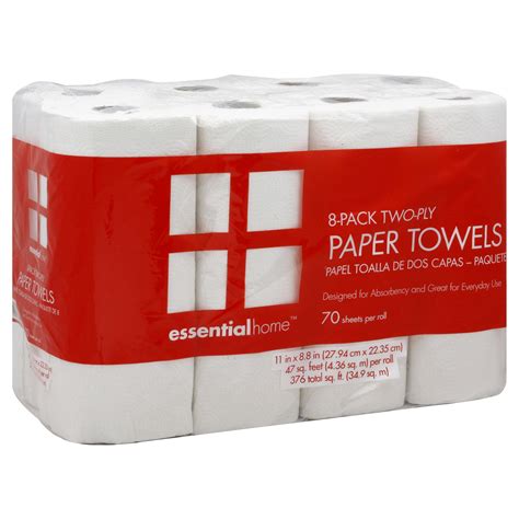 Essential Home Paper Towels 2-Ply, 8 Pack | Shop Your Way: Online