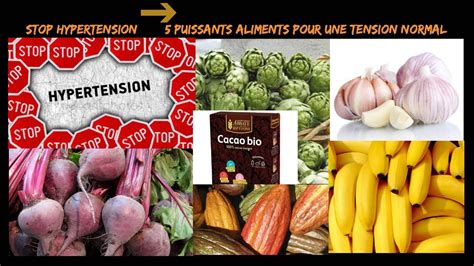 STOP À L'HYPERTENSION \ 5 PUISSANTS ALIMENTS POUR AVOIR UNE TENSION