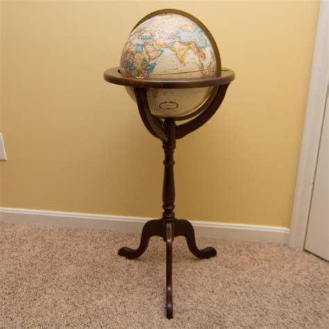 Replogle World Classic Series 12 Inch Globe With Wooden Stand Ebth