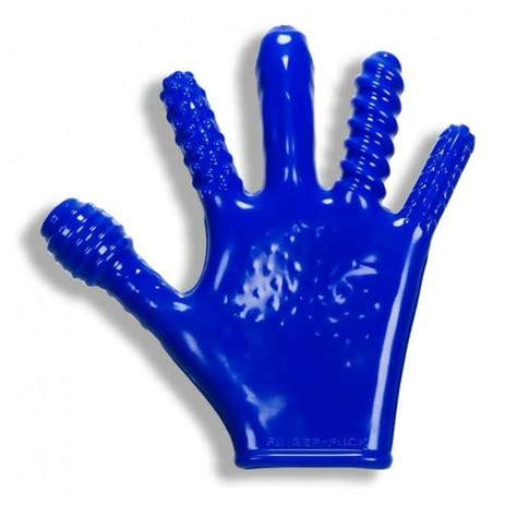 Oxballs Finger Reversible Jo Penetration Glove Blue Dildo Warehouse